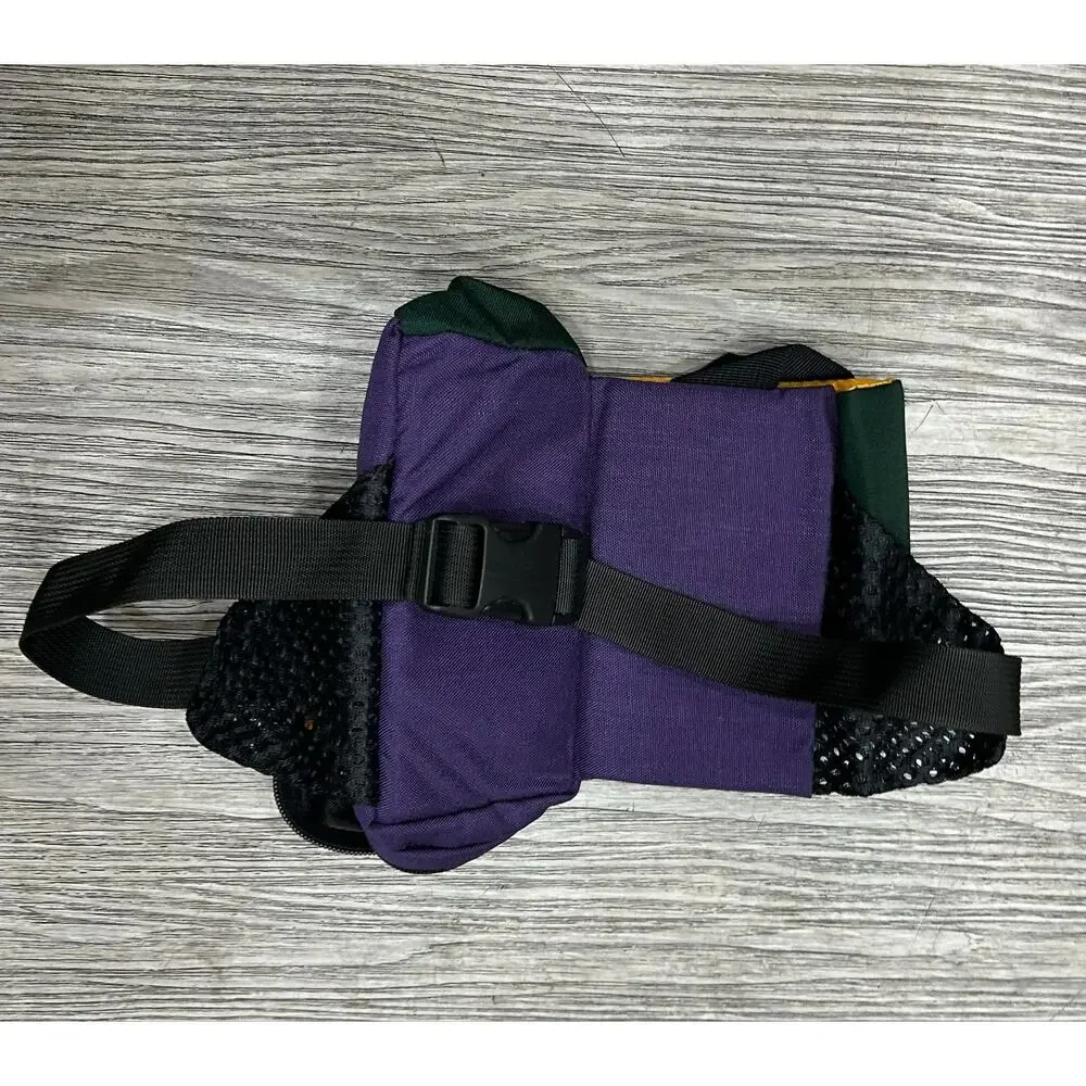 Vintage Ultimate Trail Pals Strider Fanny Pack Green Yellow Purple USA Hiking